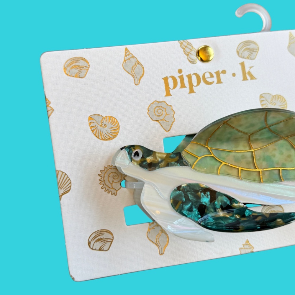 Turtle Claw Clip New Release NWT Sea Turtle Hair Clip - Picture 2 of 6